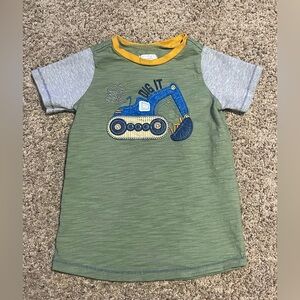 Mud Pie | Boys “Dig It” Short Sleeve Shirt | Size 4T/5T